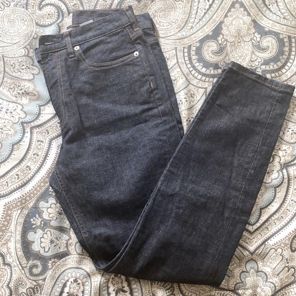 NWOT Everlane High Rise Dark Indigo Wash Skinny